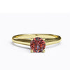 varitsa-jewellers - Solitaire Gold Engagement Ring with 0.4ct Brilliant Cut Ruby - 01SG02R